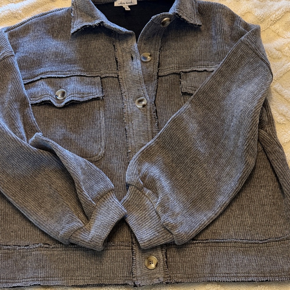 White Birch Charcoal Corduroy Jacket worn once - Picture 4 of 9